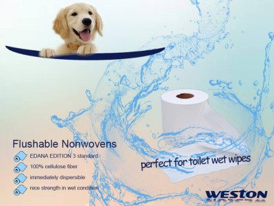 Flushable Nonwovens for Toilet Wet Wipes