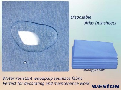 Weston Disposable Atlas Dustsheets Protection Coverall Furniture coverall